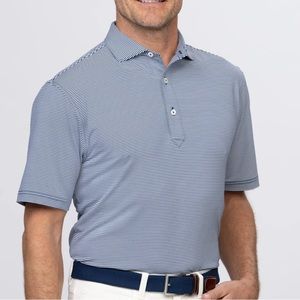 NWOT Turtleson Carter Stripe Performance Polo